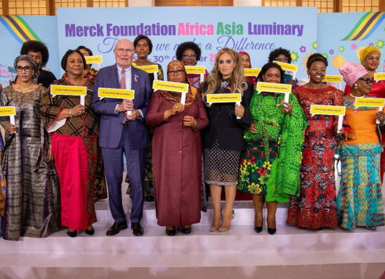 Tanzania President, Merck Foundation Chairman and CEO with 15 First Ladies inaugurate their 11th Africa Asia Luminary 2024