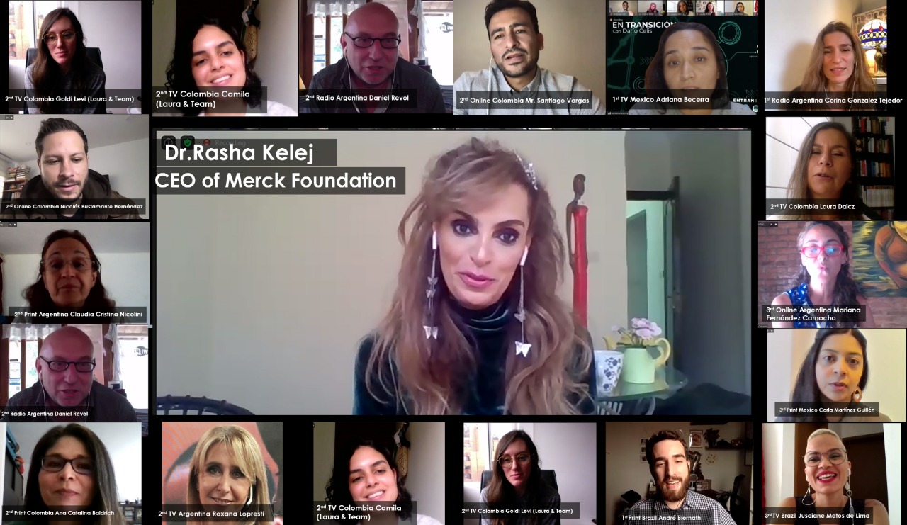 Dr. Rasha Kelej conducted the Merck Foundation Award Ceremony to celebrate the Winners of Africa and Latin America ?Stay at Home? Media Recognition Awards and welcome them to Merck Foundation Alumni.  