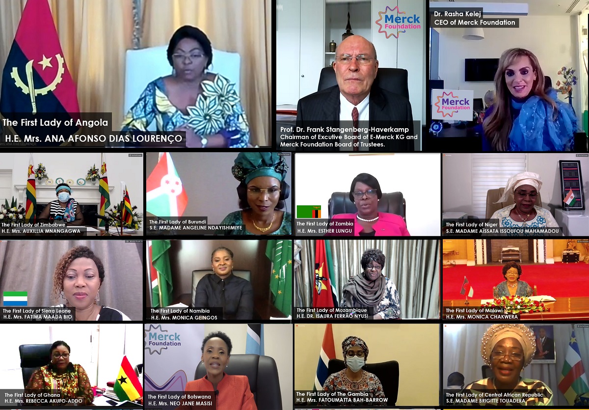 H.E. ANA DIAS LOURENÇO, The First Lady of Angola during, Merck Foundation First Ladies Initiative - VC Summit 2020