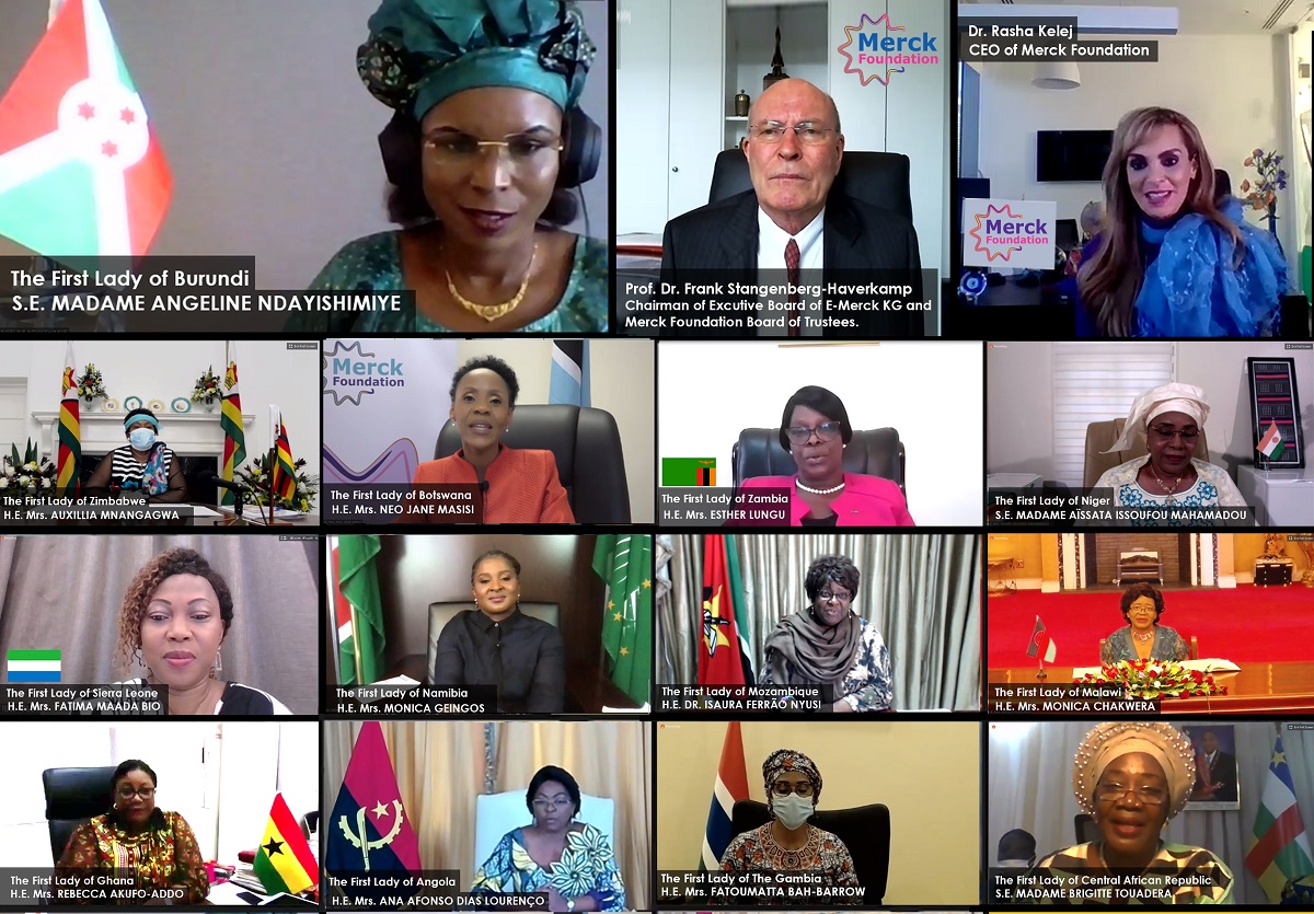 H.E. ANGELINE NDAYISHIMIYE, The First Lady of Burundi & Ambassador of Merck More Than a Mother during, Merck Foundation First Ladies Initiative - VC Summit 2020