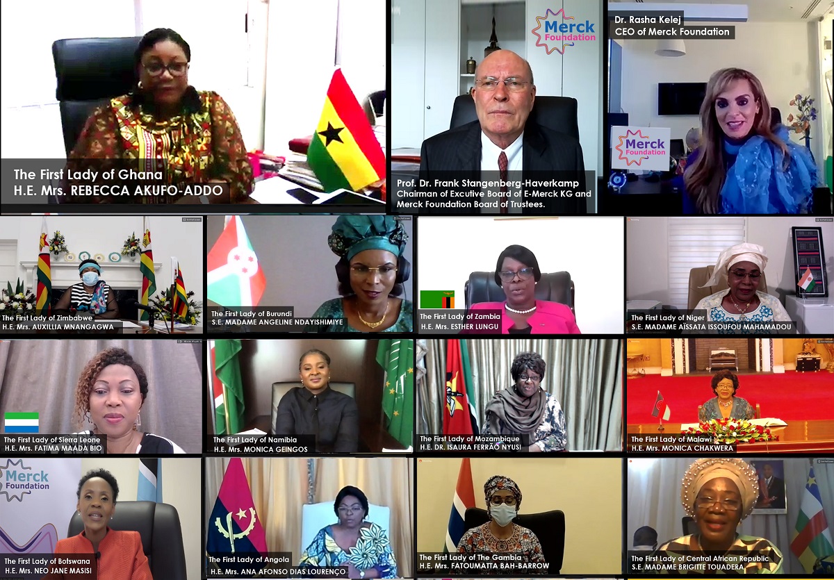 H.E. REBECCA AKUFO-ADDO, The First Lady of Ghana & Ambassador of Merck More Than a Mother during, Merck Foundation First Ladies Initiative - VC Summit 2020