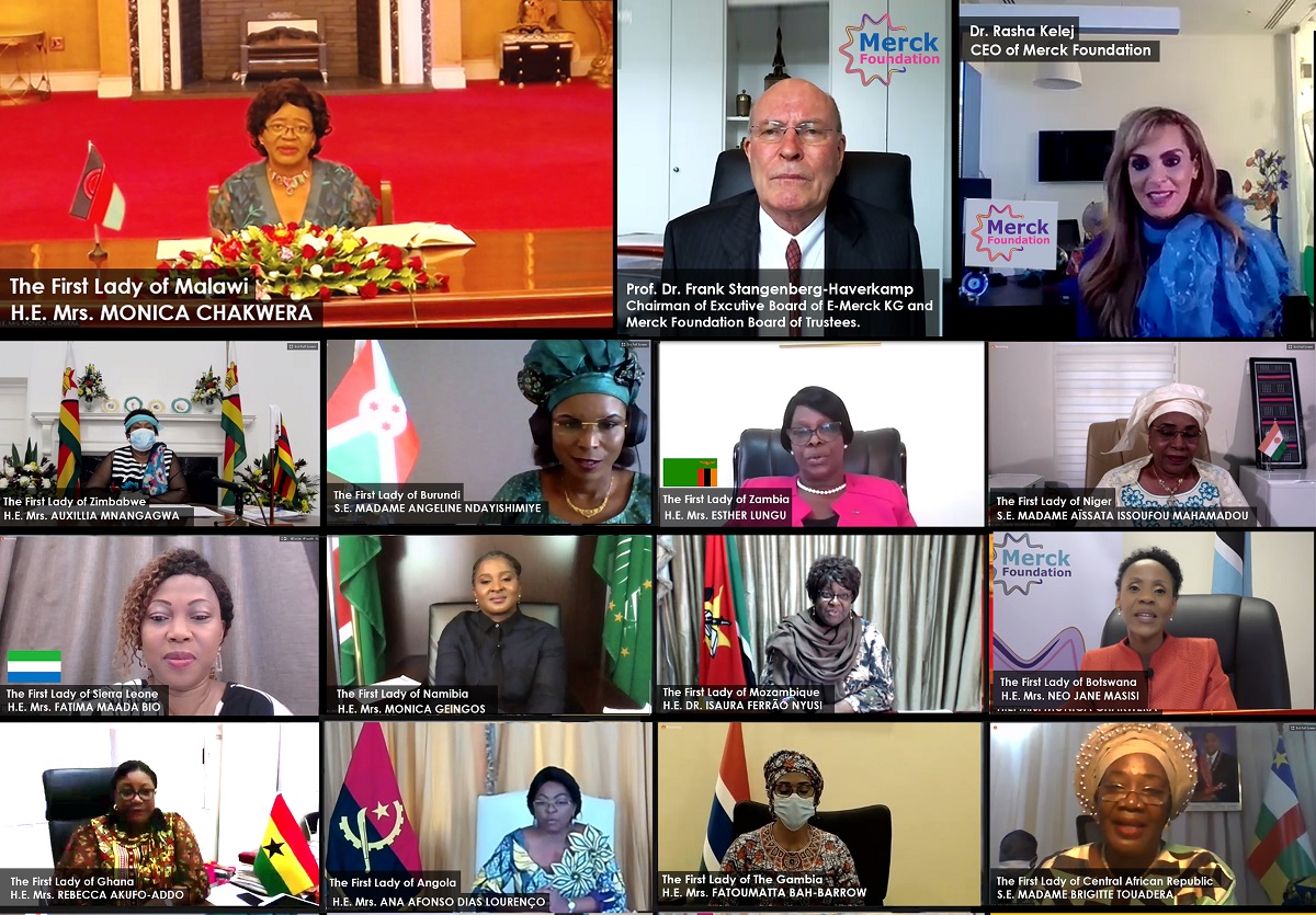 H.E. MONICA CHAKWERA, The First Lady of Malawi & Ambassador of Merck More Than a Mother during, Merck Foundation First Ladies Initiative - VC Summit 2020