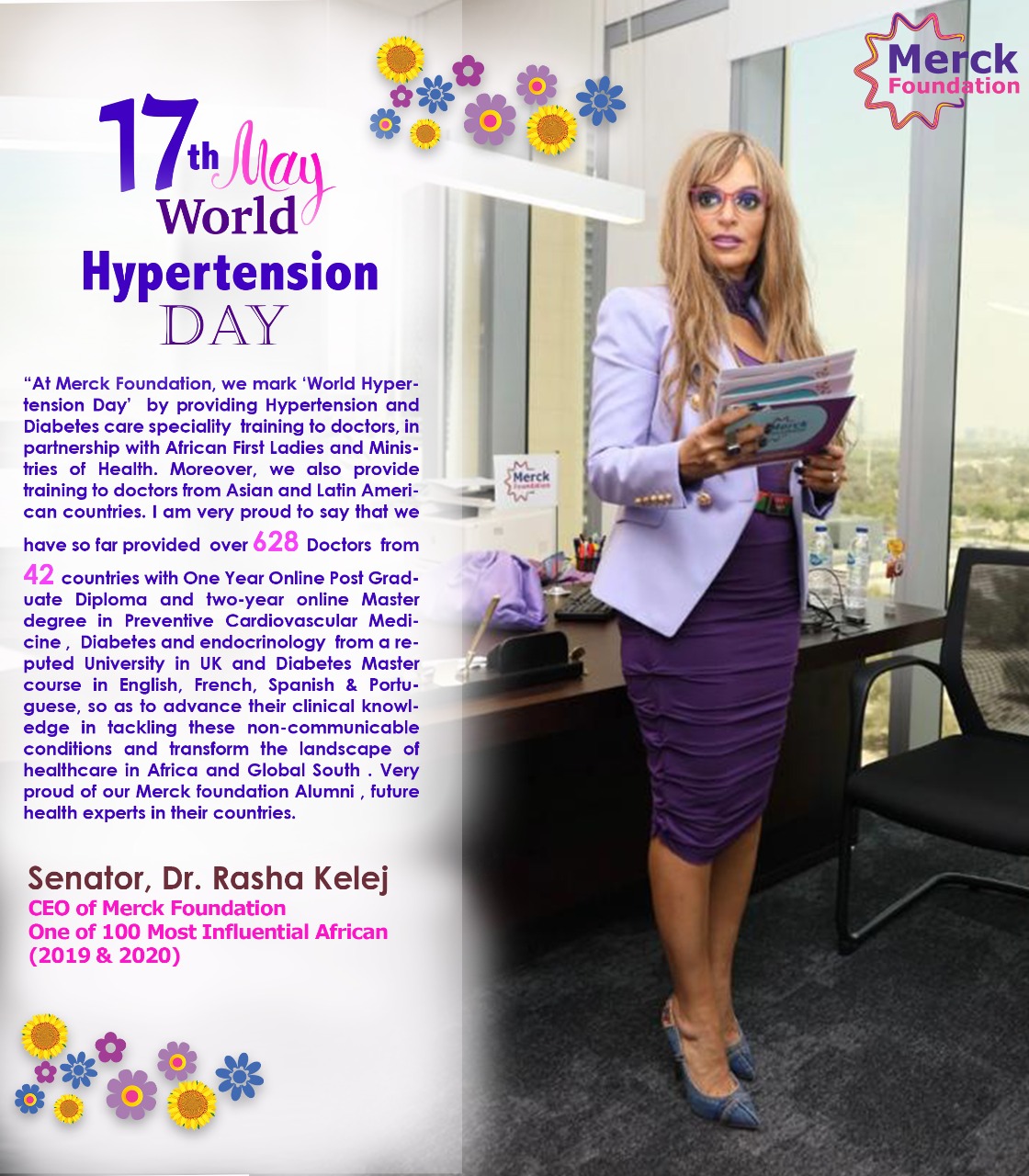 Merck Foundation marks “World Hypertension Day 2021” in partnership with African First Ladies and Ministries of Health via training future cardiovascular, Diabetes, and endocrinology experts in Africa