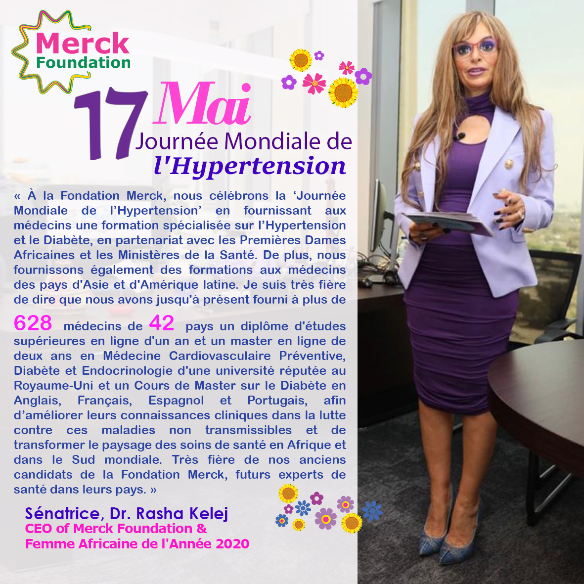Merck Foundation marks “World Hypertension Day 2021” in partnership with African First Ladies and Ministries of Health via training future cardiovascular, Diabetes, and endocrinology experts in Africa