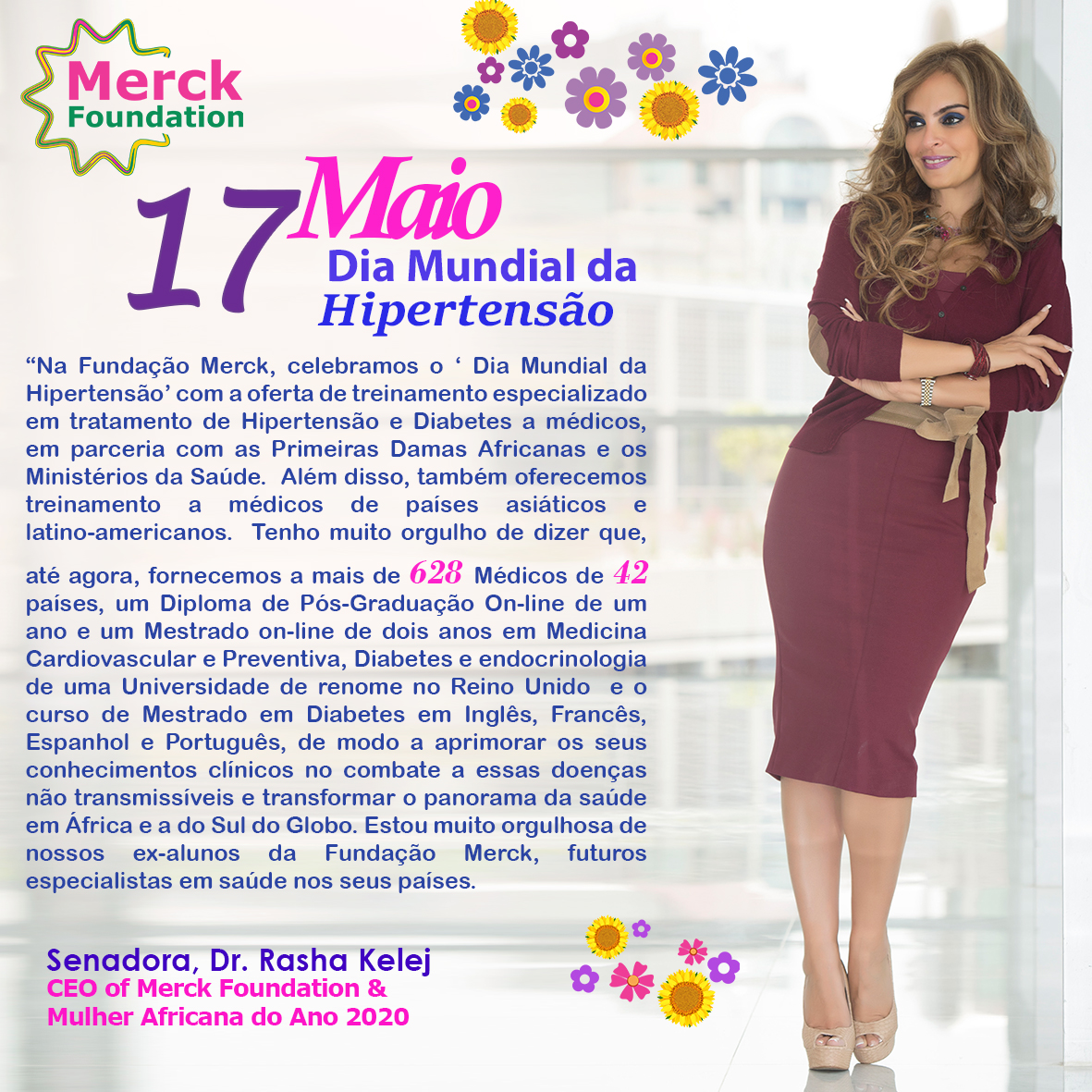 Merck Foundation marks “World Hypertension Day 2021” in partnership with African First Ladies and Ministries of Health via training future cardiovascular, Diabetes, and endocrinology experts in Africa