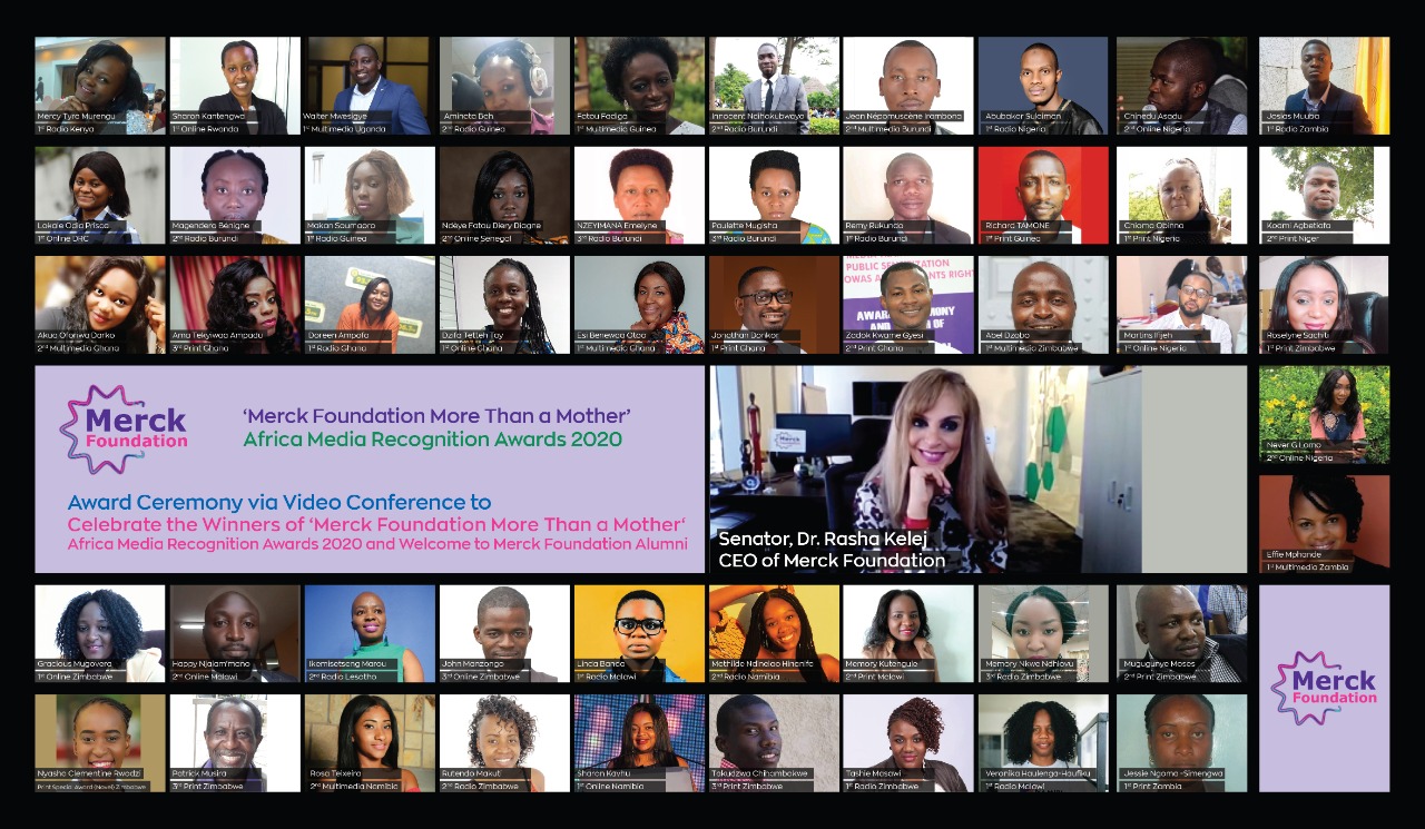 Merck Foundation CEO felicitates winners of ‘Merck Foundation More Than A Mother’ Africa Media Recognition Awards 2020