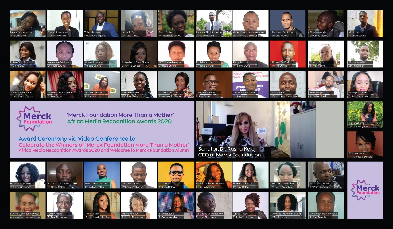 Merck Foundation CEO felicitates winners of ‘Merck Foundation More Than A Mother’ Africa Media Recognition Awards 2020
