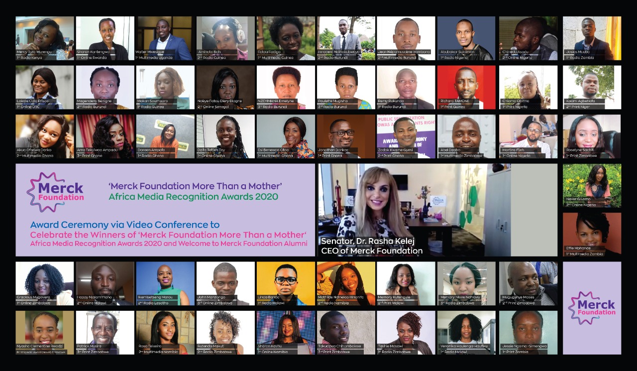Merck Foundation CEO felicitates winners of ‘Merck Foundation More Than A Mother’ Africa Media Recognition Awards 2020