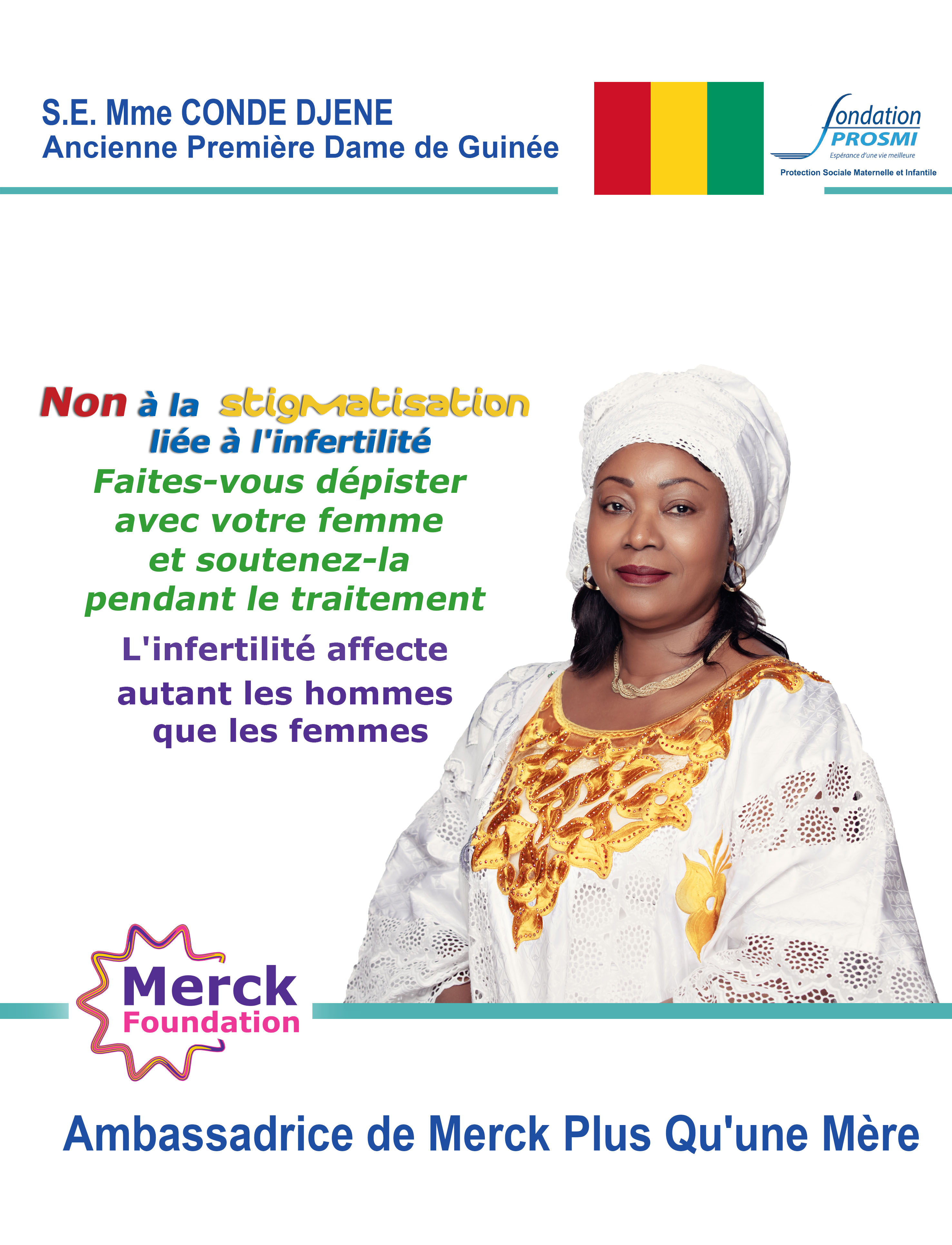H.E. Madam DJÈNÈ CONDÉ, The Former First Lady of Republic of Guinea Conakry and Ambassador of Merck More Than a Mother