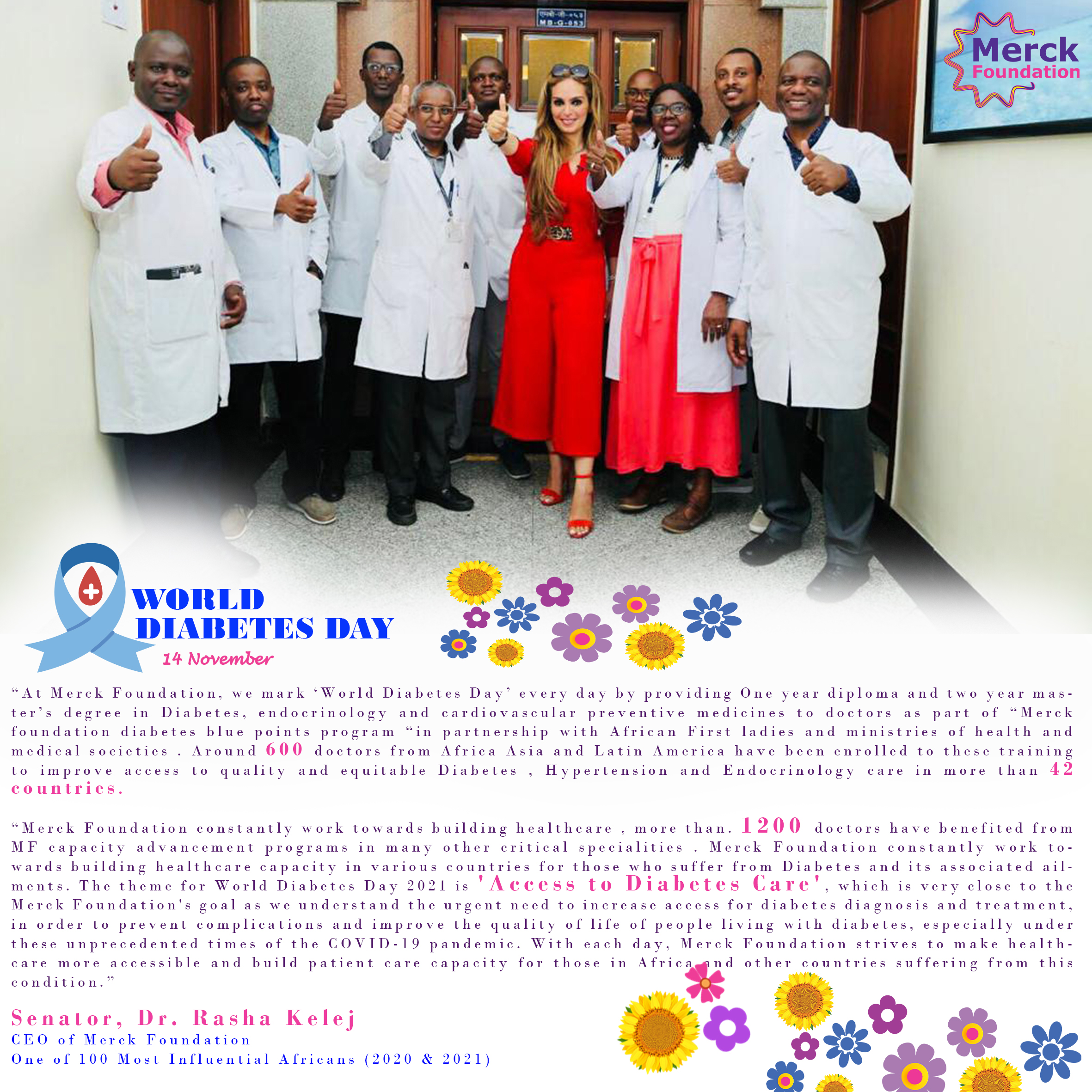 Message from Senator Rasha Kelej on World Diabetes Day 2021