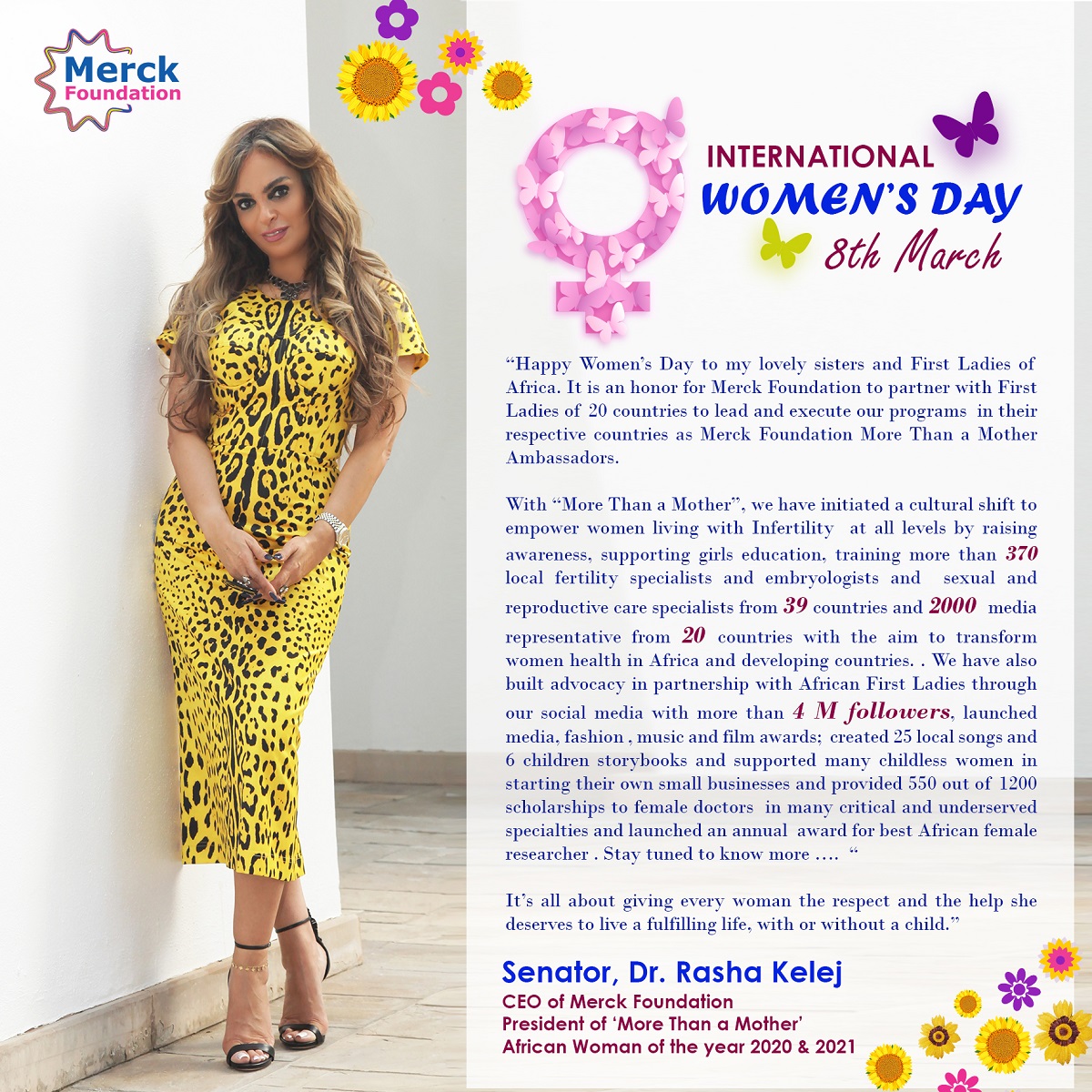 Merck Foundation marks International Women’s Day 2022