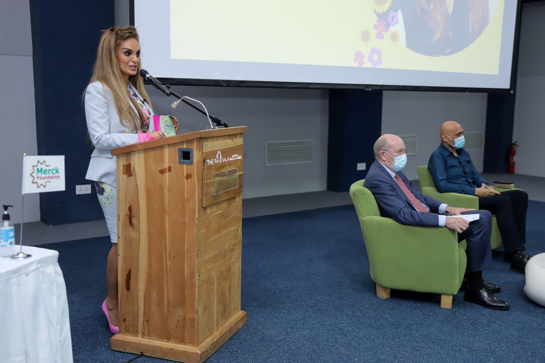 Senator, Dr. Rasha Kelej, CEO of Merck Foundation during Merck Foundation Alumni Summit in Mauritius.