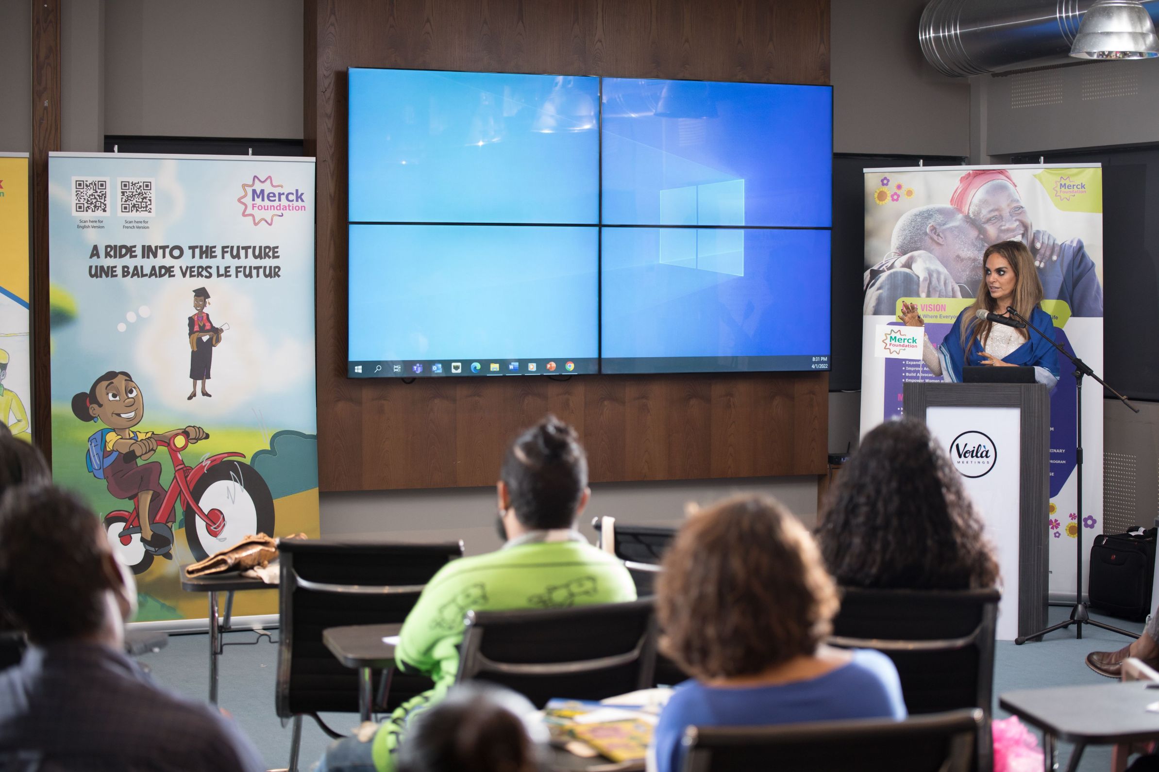 Senator, Dr. Rasha Kelej, CEO of Merck Foundation, during Merck Foundation Health Media Training Session in Mauritius.