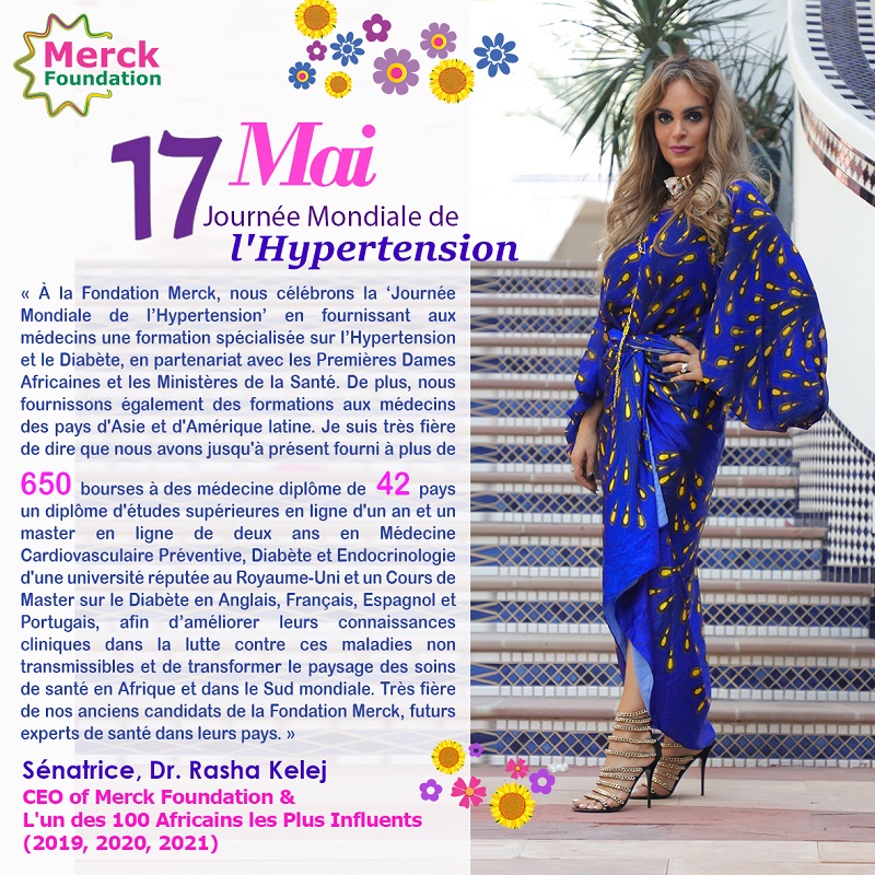 Message from CEO of Merck Foundation, Senator, Rasha Kelej, marking ‘World Hypertension Day 2022’ 