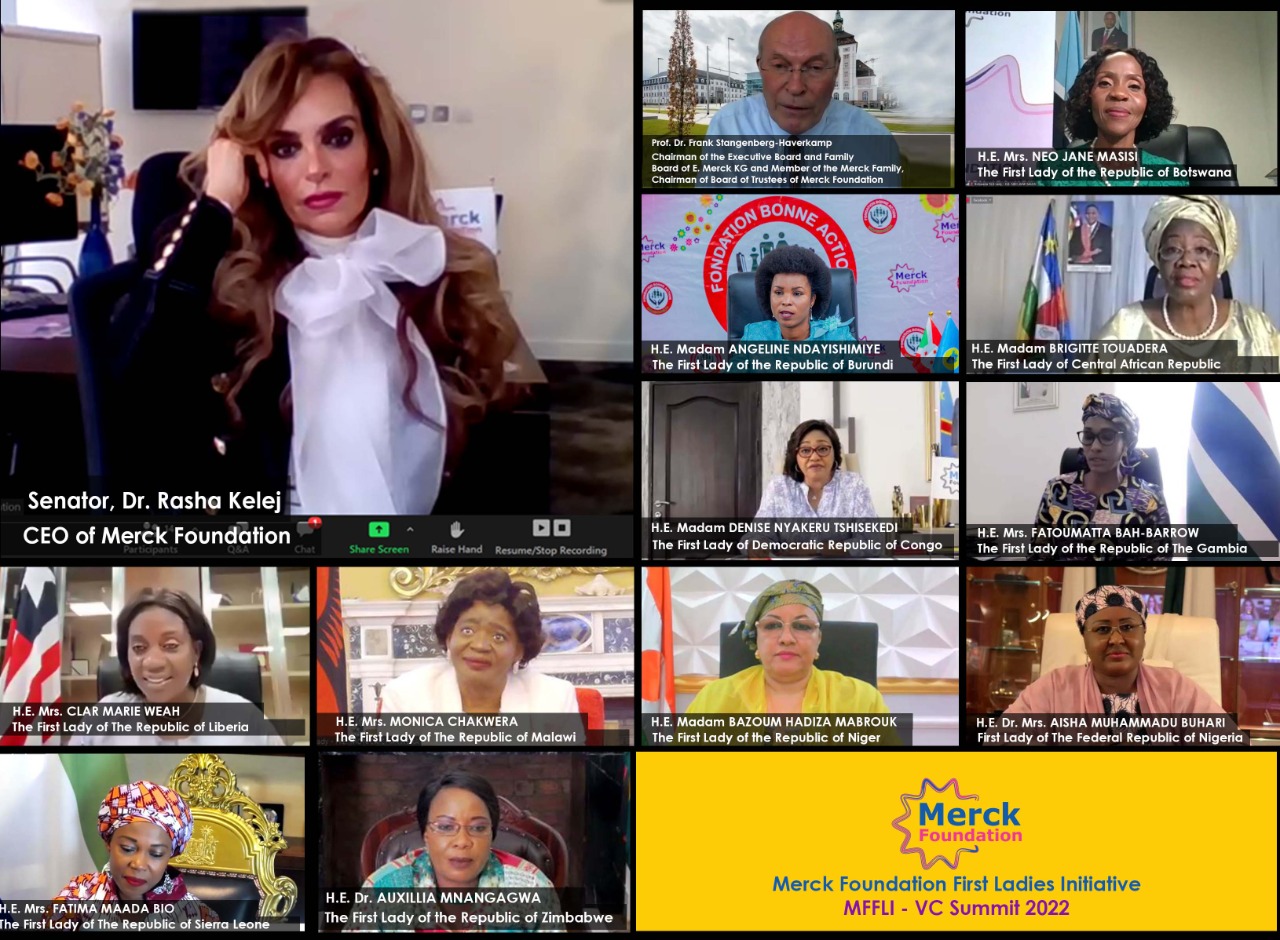 Senator, Dr. Rasha Kelej, CEO of Merck Foundation and President of Merck Foundation “More Than a Mother” Campaign during 4th edition of Merck Foundation First Ladies Initiative- MFFLI -  Summit 