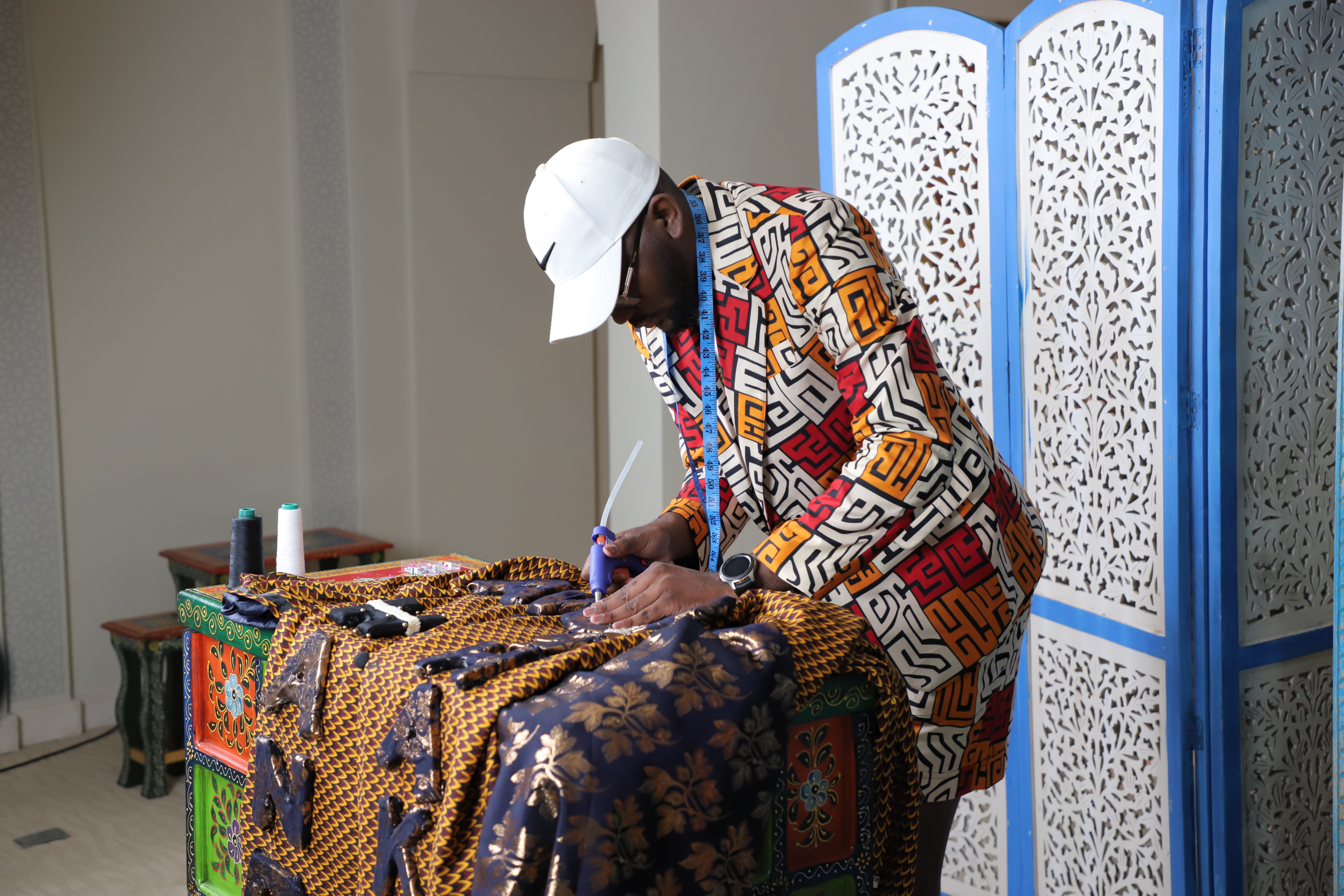 Senator, Dr. Rasha Kelej during the shoot of Episode 7 of Our Africa by Merck Foundation TV Program
