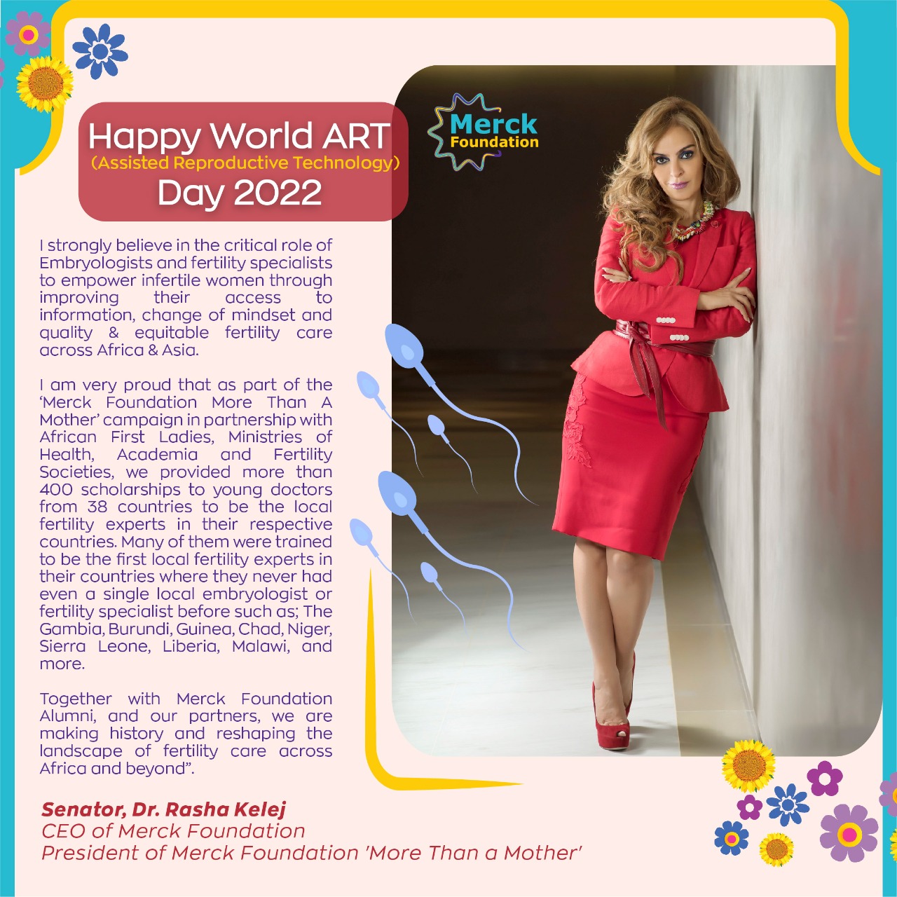 Message from Senator, Dr. Rasha Kelej CEO of Merck Foundation