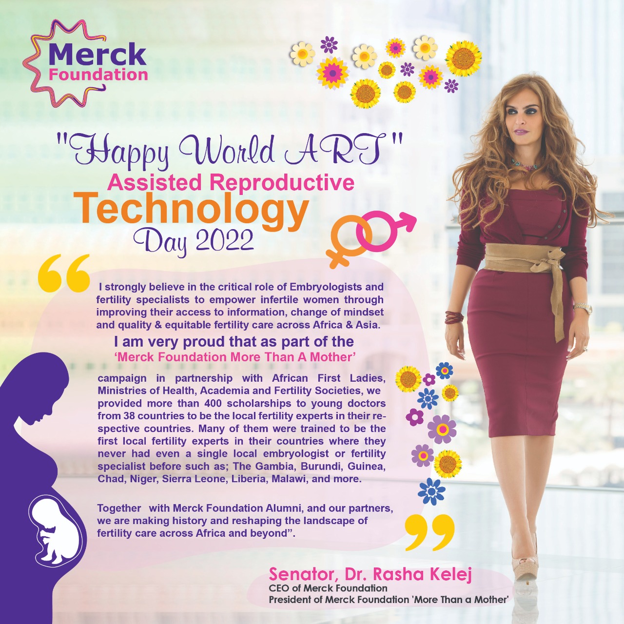 Message from Senator, Dr. Rasha Kelej CEO of Merck Foundation