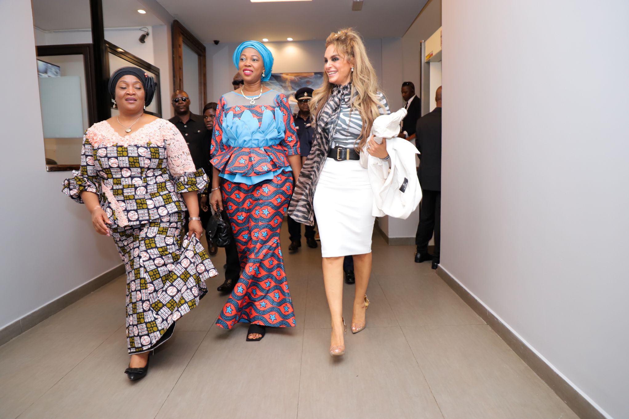 Senator, Dr. Rasha Kelej with H.E. Mrs. FATIMA MAADA BIO, The First Lady of Sierra Leone 