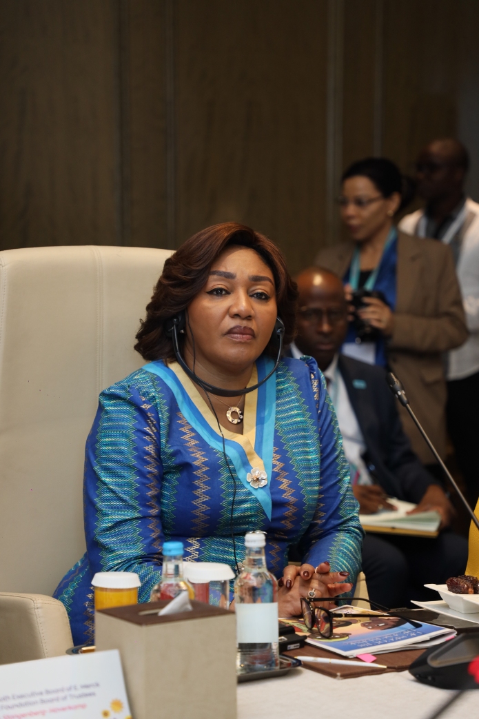 Senator, Dr. Rasha Kelej with African First Ladies and also Ambassadors of Merck Foundation “More Than a Mother” Campaign during Merck Foundation First Ladies Initiative - MFFLI Committee 2022