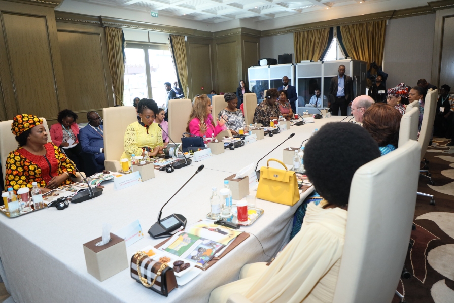 Senator, Dr. Rasha Kelej with African First Ladies and also Ambassadors of Merck Foundation “More Than a Mother” Campaign during Merck Foundation First Ladies Initiative - MFFLI Committee 2022