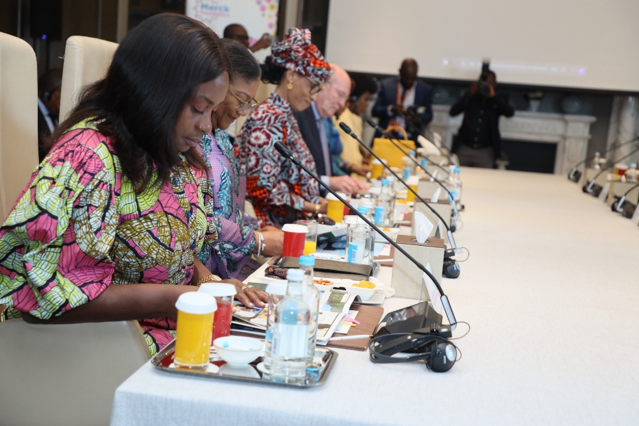 Senator, Dr. Rasha Kelej with African First Ladies and also Ambassadors of Merck Foundation “More Than a Mother” Campaign during Merck Foundation First Ladies Initiative - MFFLI Committee 2022