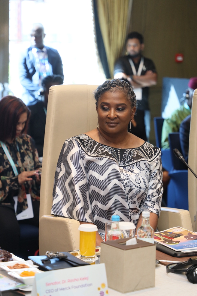 Senator, Dr. Rasha Kelej with African First Ladies and also Ambassadors of Merck Foundation “More Than a Mother” Campaign during Merck Foundation First Ladies Initiative - MFFLI Committee 2022
