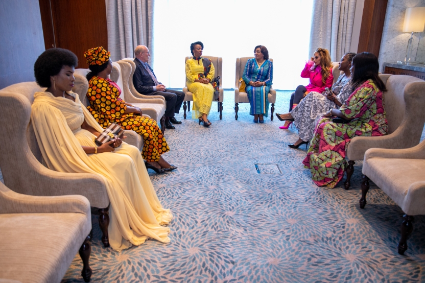 Senator, Dr. Rasha Kelej with African First Ladies and also Ambassadors of Merck Foundation “More Than a Mother” Campaign during Merck Foundation First Ladies Initiative - MFFLI Committee 2022