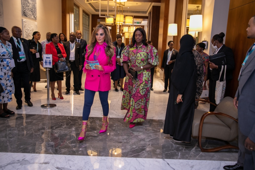 Senator, Dr. Rasha Kelej with African First Ladies and also Ambassadors of Merck Foundation “More Than a Mother” Campaign during Merck Foundation First Ladies Initiative - MFFLI Committee 2022