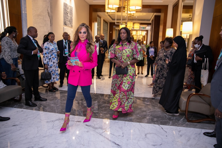 Senator, Dr. Rasha Kelej with African First Ladies and also Ambassadors of Merck Foundation “More Than a Mother” Campaign during Merck Foundation First Ladies Initiative - MFFLI Committee 2022