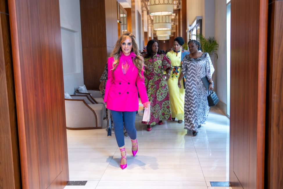 Senator, Dr. Rasha Kelej with African First Ladies and also Ambassadors of Merck Foundation “More Than a Mother” Campaign during Merck Foundation First Ladies Initiative - MFFLI Committee 2022