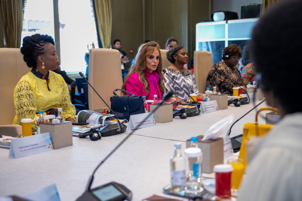 Senator, Dr. Rasha Kelej with African First Ladies and also Ambassadors of Merck Foundation “More Than a Mother” Campaign during Merck Foundation First Ladies Initiative - MFFLI Committee 2022