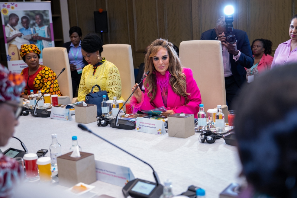 African First Ladies and Senator, Dr. Rasha Kelej during Merck Foundation First Ladies Initiative - MFFLI Committee 2022
