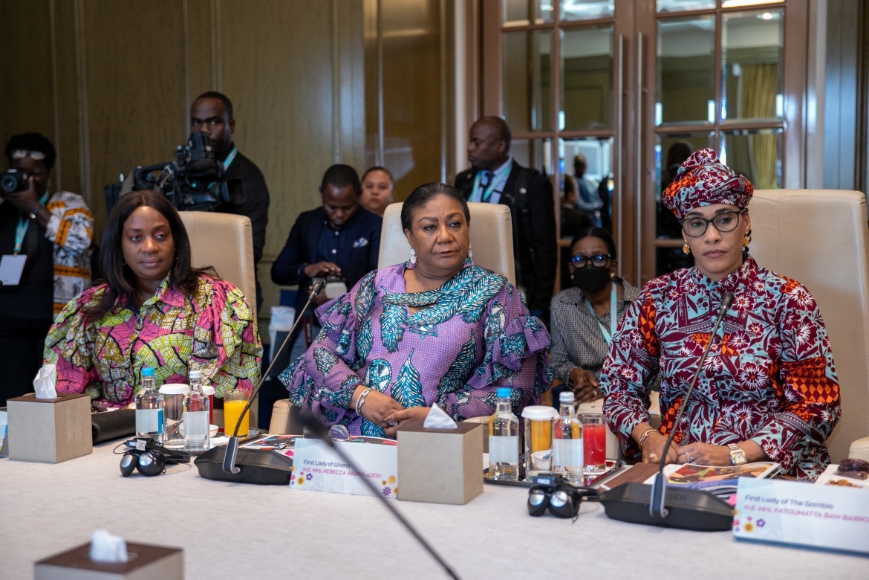 African First Ladies and Senator, Dr. Rasha Kelej during Merck Foundation First Ladies Initiative - MFFLI Committee 2022