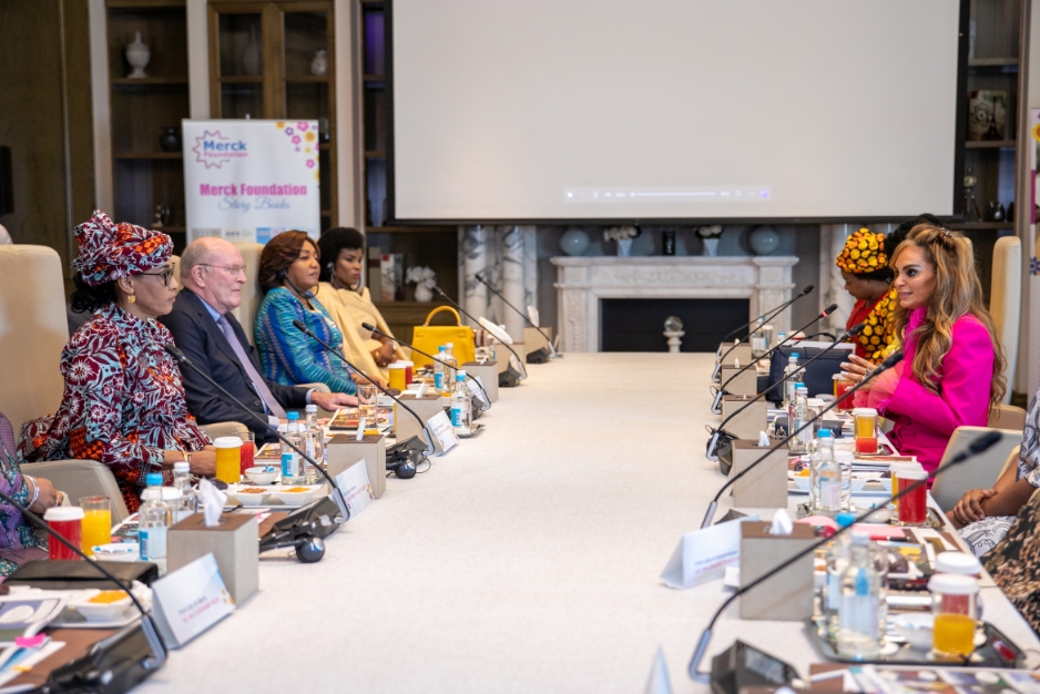 African First Ladies and Senator, Dr. Rasha Kelej during Merck Foundation First Ladies Initiative - MFFLI Committee 2022
