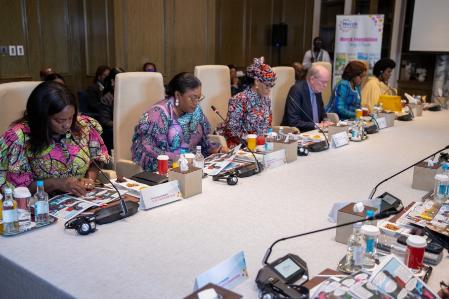 African First Ladies and Senator, Dr. Rasha Kelej during Merck Foundation First Ladies Initiative - MFFLI Committee 2022
