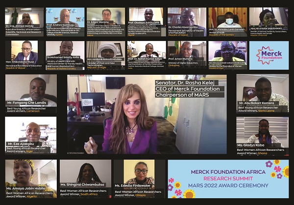 Senator, Dr. Rasha Kelej, CEO of Merck Foundation during the MARS 2023 Awards Ceremony 