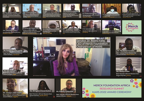 Senator, Dr. Rasha Kelej, CEO of Merck Foundation during the MARS 2023 Awards Ceremony 