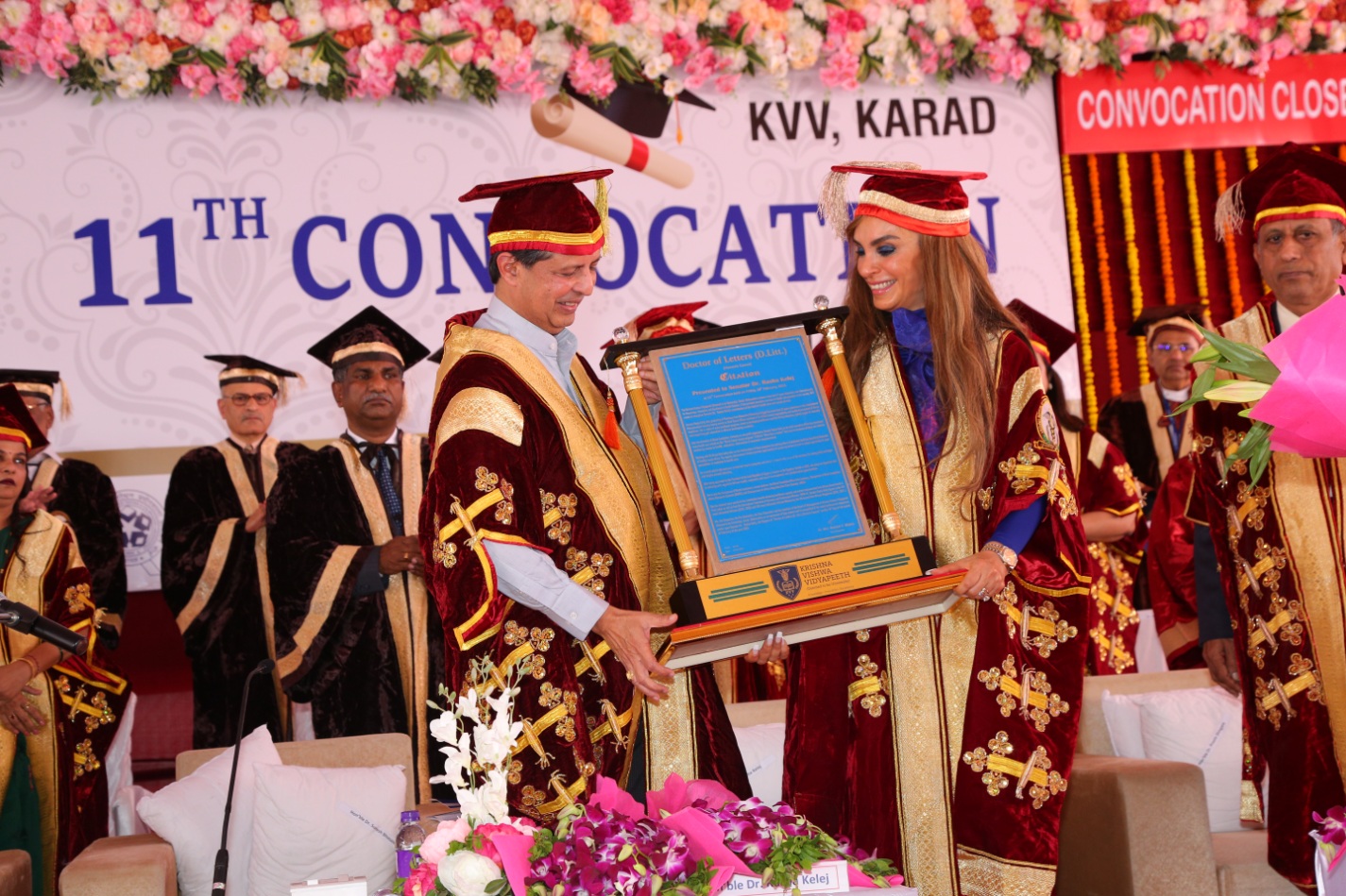 Senator, Dr. Rasha Kelej, CEO of Merck Foundation awarded Doctorate of Letters Honoris Causa D.Litt 