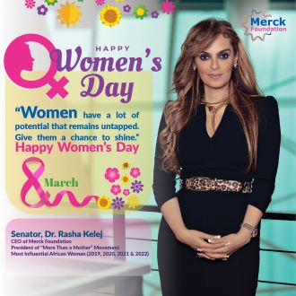 Message from Senator, Dr. Rasha Kelej CEO of Merck Foundation on International Women’s Day 2023