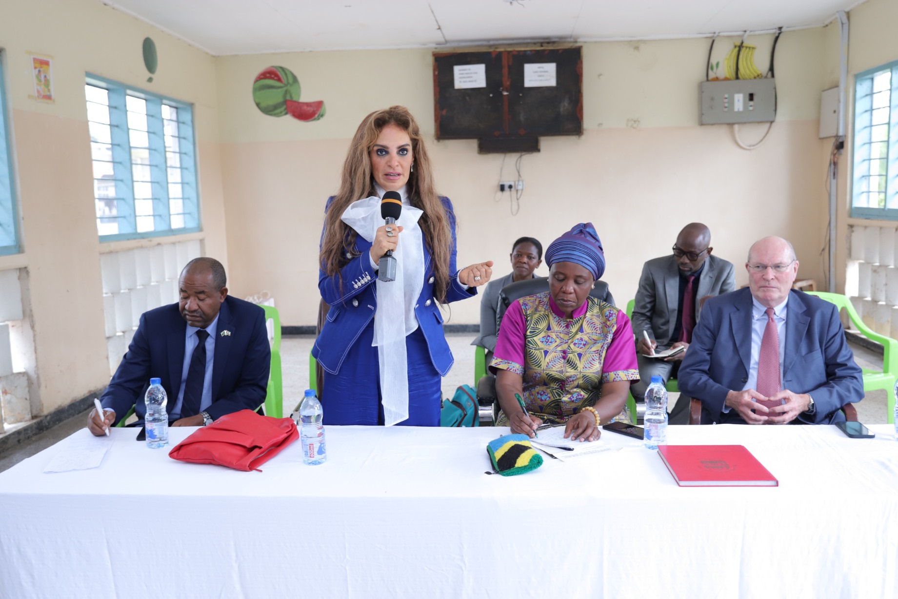 Prof. Dr. Frank Stangenberg Haverkamp, Chairman of Merck Foundation BOT and Senator, Dr. Rasha Kelej, CEO of Merck Foundation meet Minister of Community Development, Women and Special groups, Tanzania