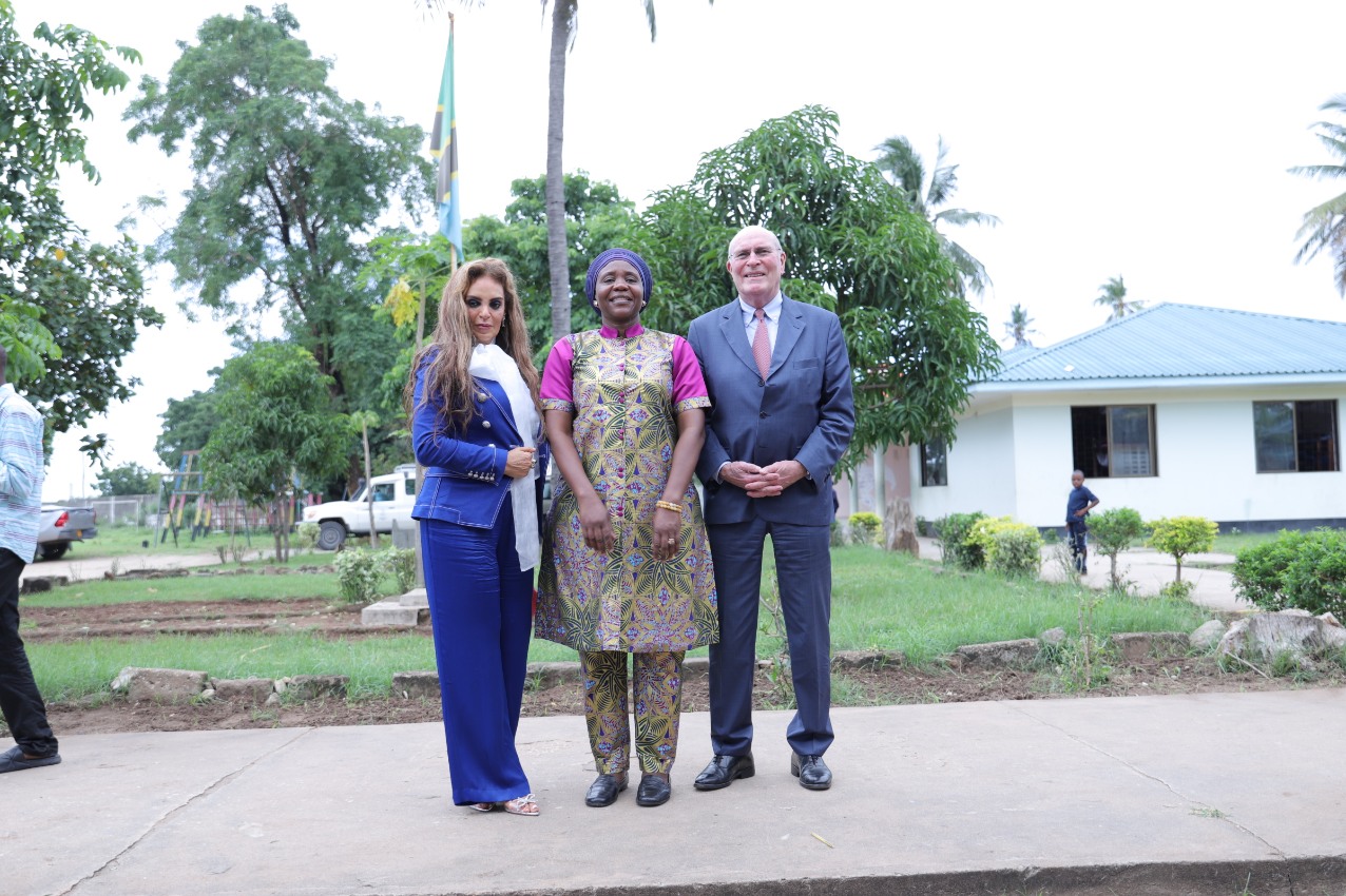 Prof. Dr. Frank Stangenberg Haverkamp, Chairman of Merck Foundation BOT and Senator, Dr. Rasha Kelej, CEO of Merck Foundation meet Minister of Community Development, Women and Special groups, Tanzania