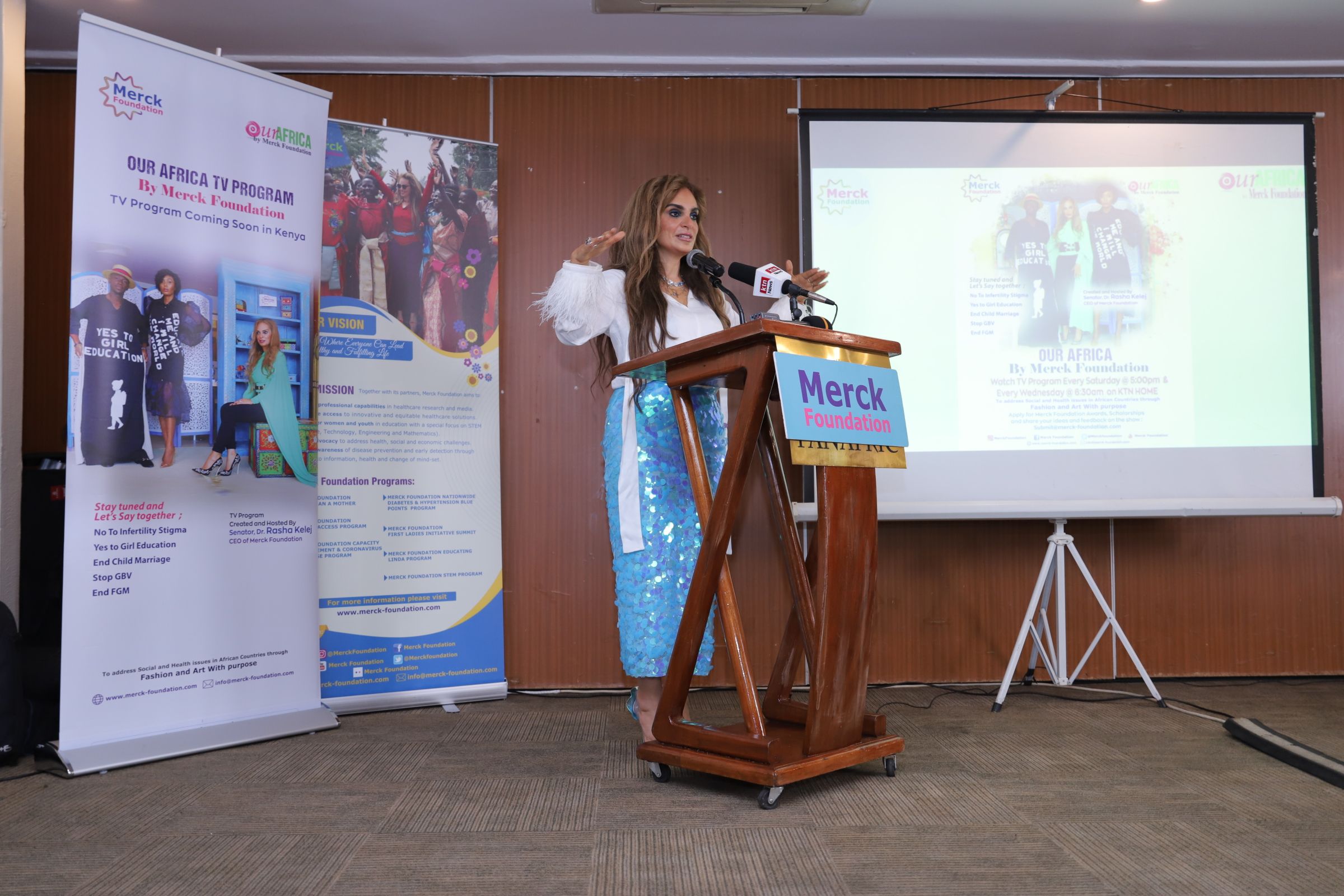 Senator, Dr. Rasha Kelej with Merck Foundation Alumni during Alumni Summit in Kenya