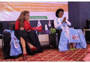 Senator, Dr. Rasha Kelej, CEO of Merck Foundation with Merck Foundation Alumni in Burundi