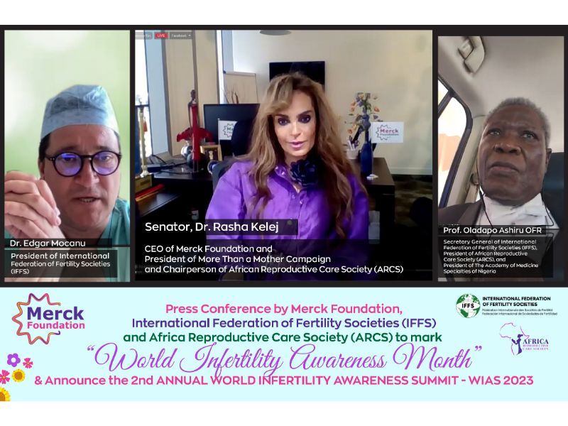 Press Conference by Merck Foundation, IFFS and ARCS to announce 2ndOnline Annual World Infertility Awareness Summit (WIAS) 2023
