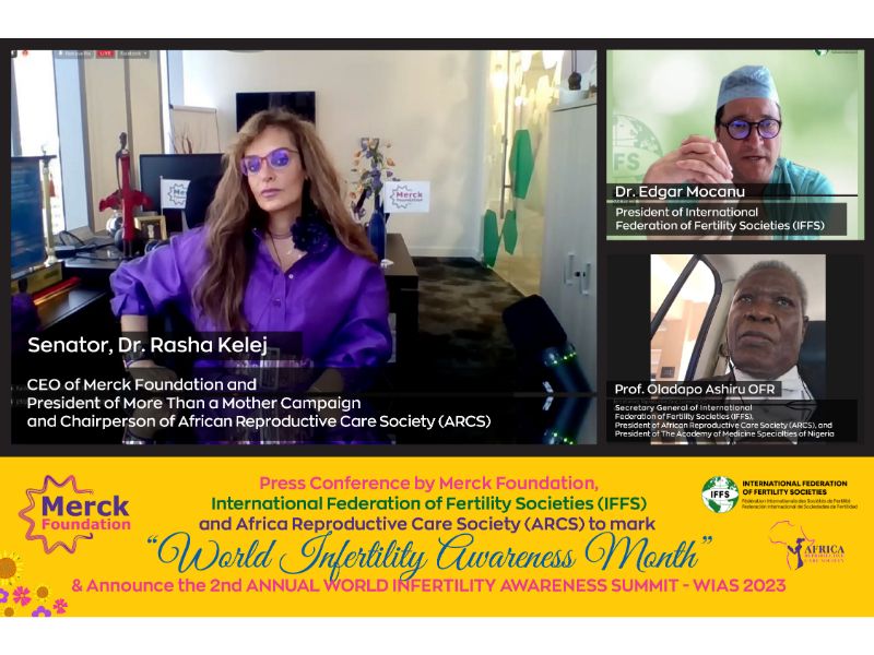 Press Conference by Merck Foundation, IFFS and ARCS to announce 2ndOnline Annual World Infertility Awareness Summit (WIAS) 2023