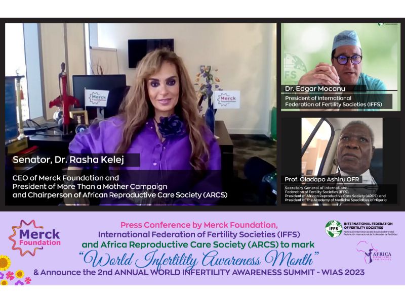 Press Conference by Merck Foundation, IFFS and ARCS to announce 2ndOnline Annual World Infertility Awareness Summit (WIAS) 2023