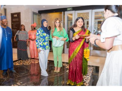 Senator Dr. Rasha Kelej, CEO of Merck Foundation along with H.E. Mrs. FATOUMATTA BAH-BARROW, The First Lady of the Republic of The Gambia