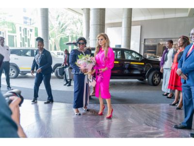 Senator Dr. Rasha Kelej, CEO of Merck Foundation along with H.E. Mrs. MONICA CHAKWERA, The First Lady of the Republic of Malawi