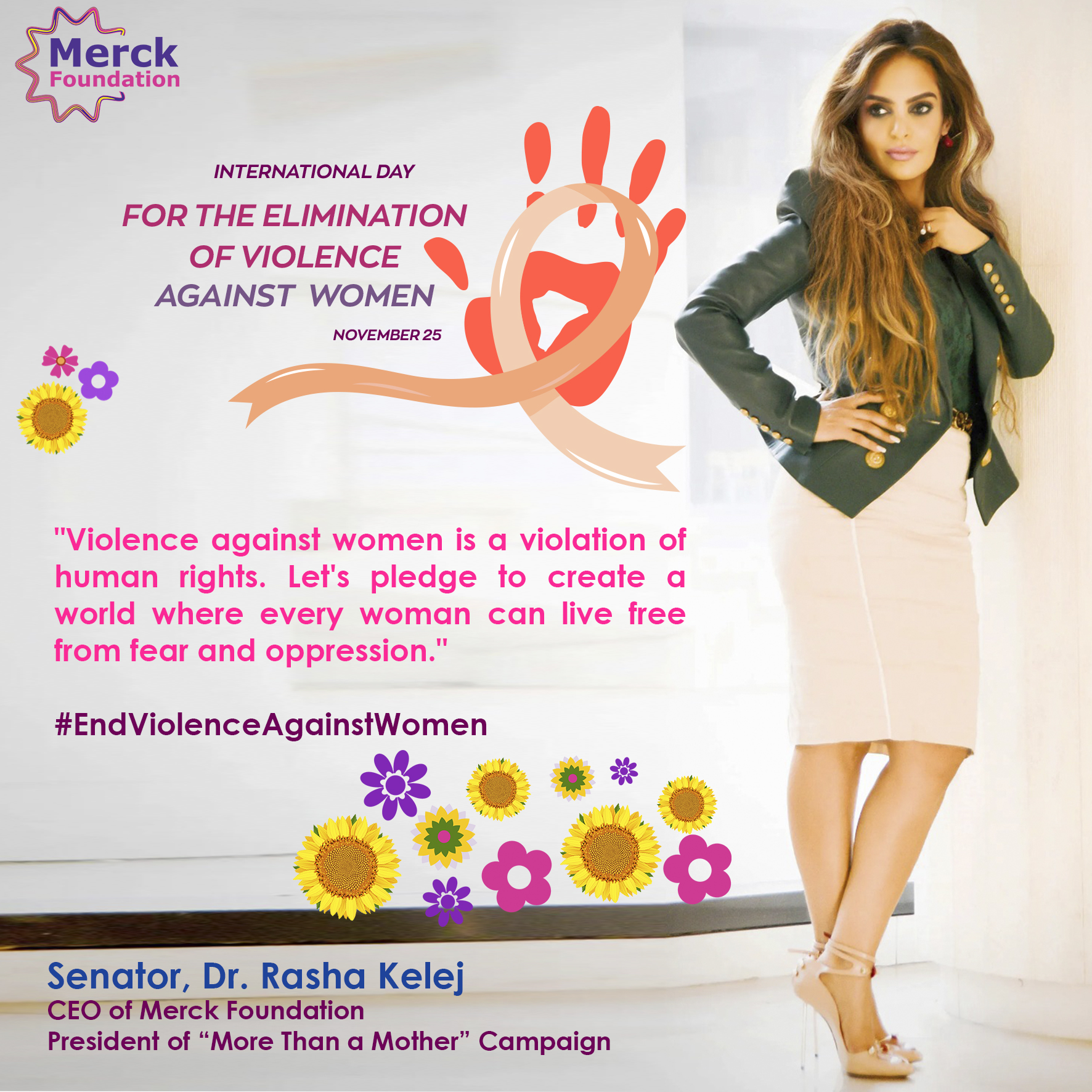 Merck Foundation marks International Day of Elimination of Violence against Women and Girls